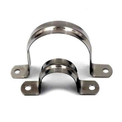 การประมวลผลที่กำหนดเอง 304 คลิปอานสแตนเลสรูปตัว U Saddle Clamp antirust